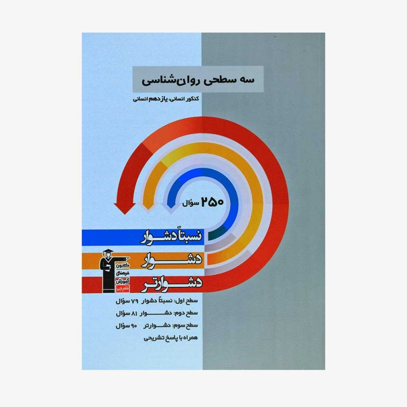 تصویر جلد کتاب سه سطحی روان&zwnj;شناسی کنکور و یازدهم انسانی